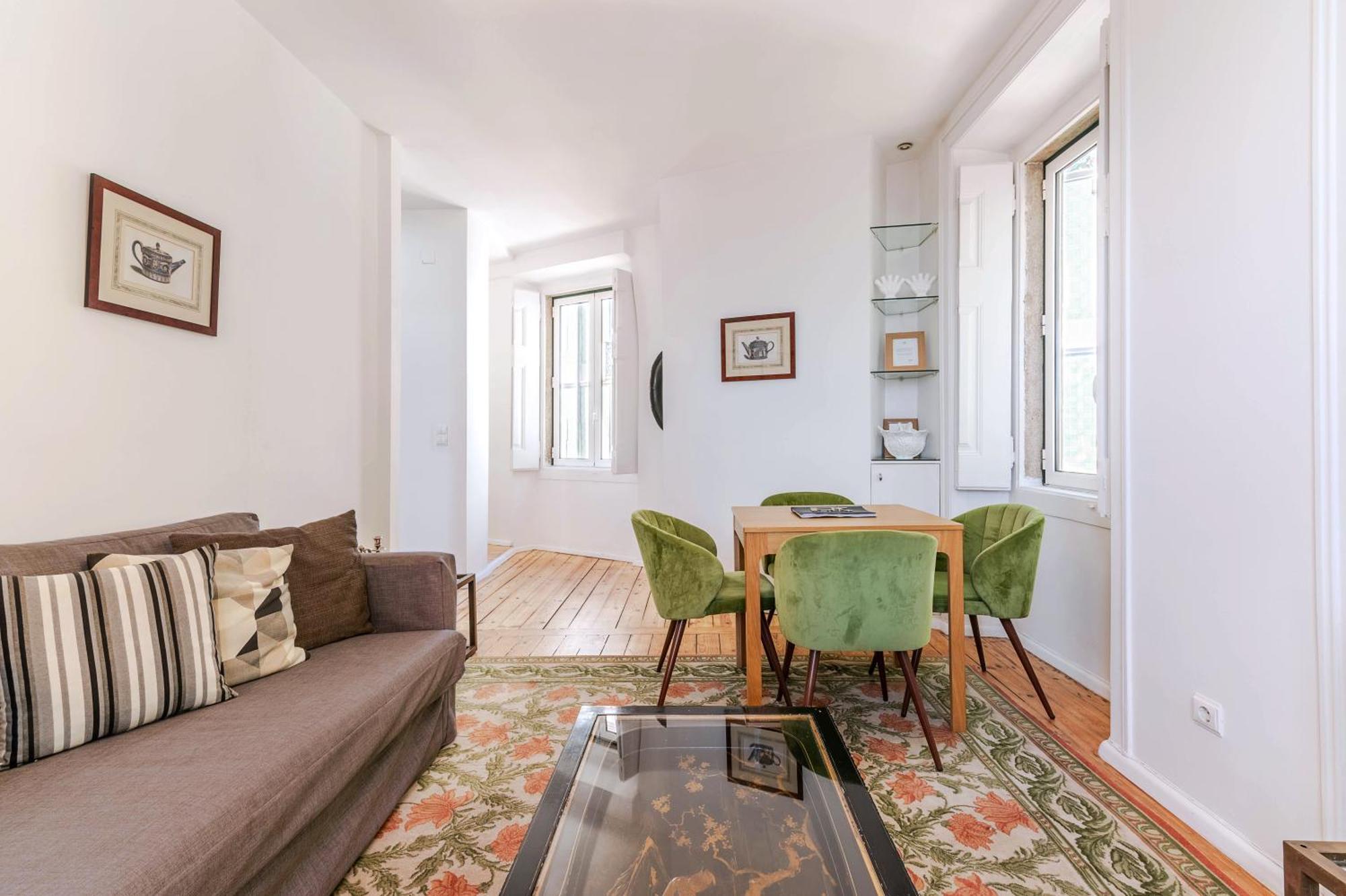 ポルタス ド テアトロ アパートメント リスボン 部屋 写真